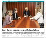 La presidenta de Down Burgos visita al delegado de la Junta C y L.