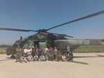 Visita a la base de helicópteros de Logroño